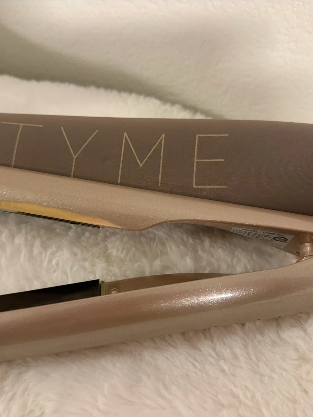 TYME Flat/Curling Iron with Rose Gold Accents